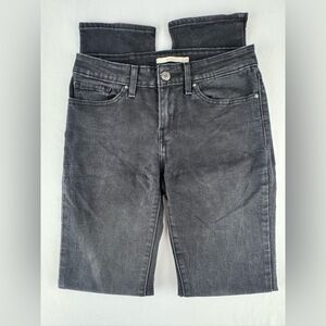 Levi’s 712 Slim Black Denim Jeans